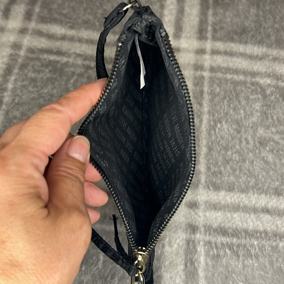 Steve Madden black wristlet clutch bag all over print - Picture 4 of 4